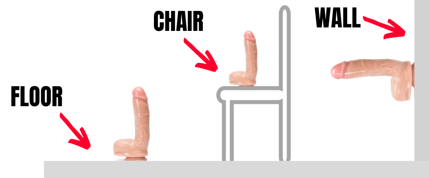 how to ride suction cup dildo